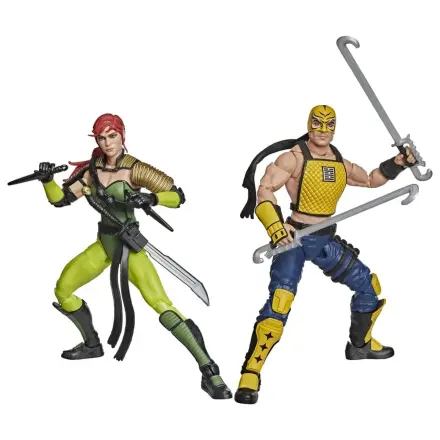G.I. Joe Classified Series Action-Figuren 2er-Pack #212 Ninja Force Scarlett & T'Jbang 15 cm Produktfoto