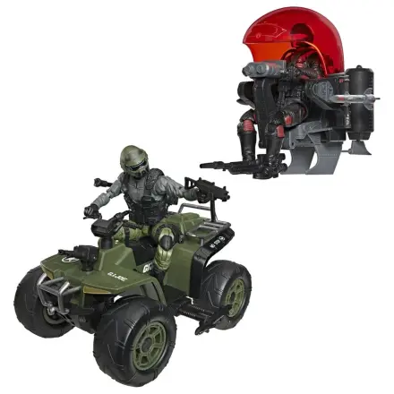G.I. Joe Classified Series Action-Figur & Fahrzeug-Set Snake Eyes & Varmint ATV vs. Stealth Viper & Cobra Stealth Flight Pod (Trubble Bubble) 15 cm Produktfoto