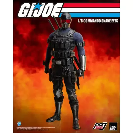 G.I. Joe FigZero Actionfigur 1/6 Commando Snake Eyes 30 cm termékfotója