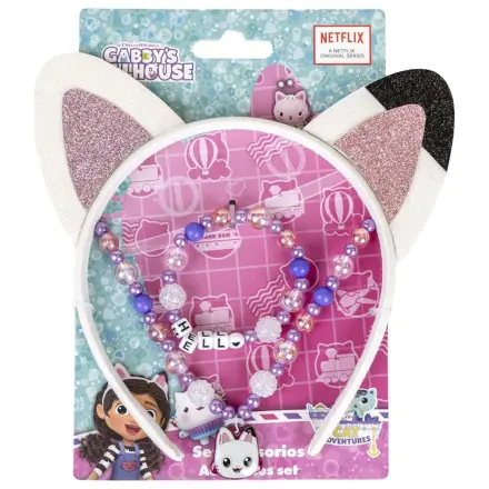 Gabi's Puppenhaus Katzenohren Schmuck und Stirnband Set Produktfoto