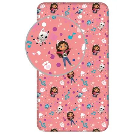 Gabby's Dollhouse Music Spannbettlaken 90x200 cm Produktfoto