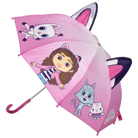 Gabi Puppenhaus Pink Kinder Regenschirm mit Ohren Ø71 cm Produktfoto