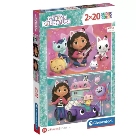 Gabbys Dollhouse Puzzle 2x20St termékfotója