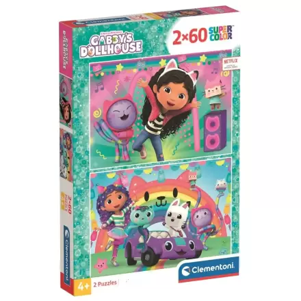 Gabbys Dollhouse Puzzle 2x60St Produktfoto