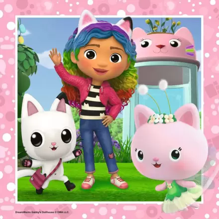 Gabbys Dollhouse Puzzle 3x49St Produktfoto