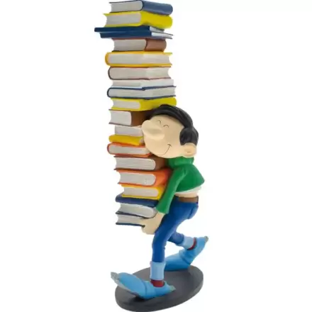Gaston Gaston Holding a Pile of Books Statue 26 cm Produktfoto