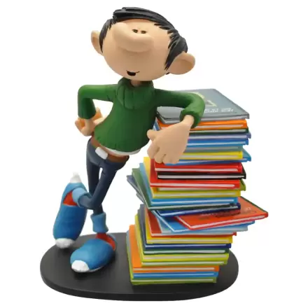 Gaston Statue Gaston Stack of Comics 16 cm Produktfoto