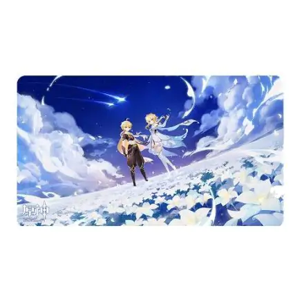 Genshin Impact Twin Stars on Floral Sea Mousepad Traveler - Aether & Lumine 70 x 40 cm termékfotója