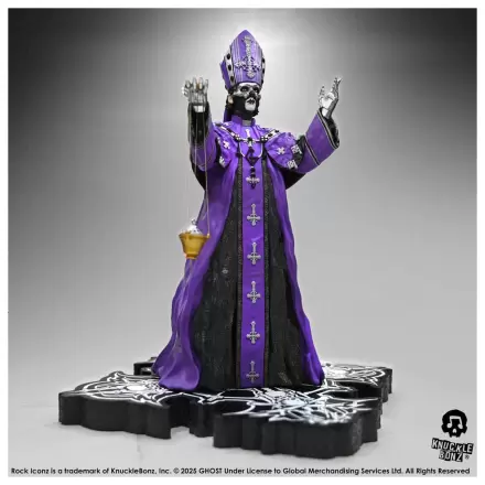 Ghost Rock Iconz Statue Papa V Perpetua Purple Robes 22 cm Produktfoto