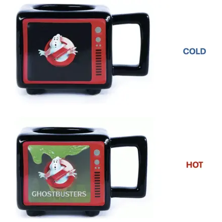 Ghostbusters I Ain't Afraid Retro TV Heat Change Tasse 500ml Produktfoto