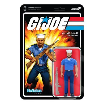 GI Joe ReAction Actionfigur Blueshirt Mustache (Light Brown) Wave 2 10 cm Produktfoto