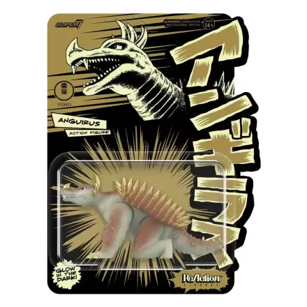 Godzilla 1955 Toho ReAction Actionfigur Anguirus Glow in the Dark 10 cm Produktfoto