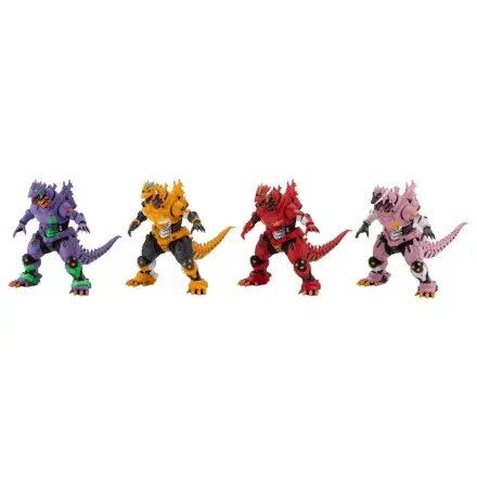 Godzilla x Evangelion Gekizou Series Statuen 4er-Pack Type-3 Kiryu Eva colour Ver. 9 cm Produktfoto