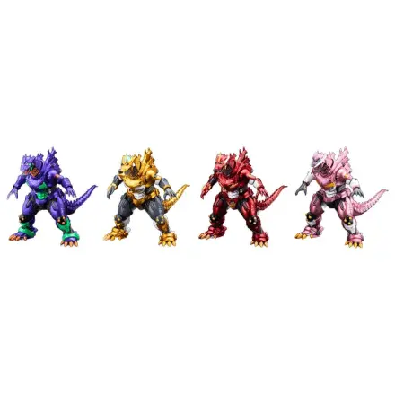 Godzilla x Evangelion Gekizou Serie Statuen 4er-Pack Type-3 Kiryu Eva colour Ver. Metallic color Limited Ver. 9 cm Produktfoto