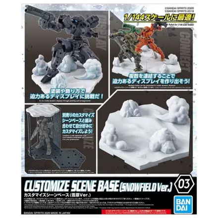 Gundam Customize Szene Base 03 Schneefeld Version Modell Bausatz Produktfoto