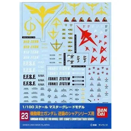 Gundam Abziehbild 023 MG Mehrzweck Char's Counterattack Produktfoto