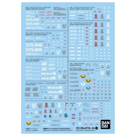 Gundam Decal 141 Gundam Seed Freedom Mehrfachverwendung 1 Modellbausatz Produktfoto