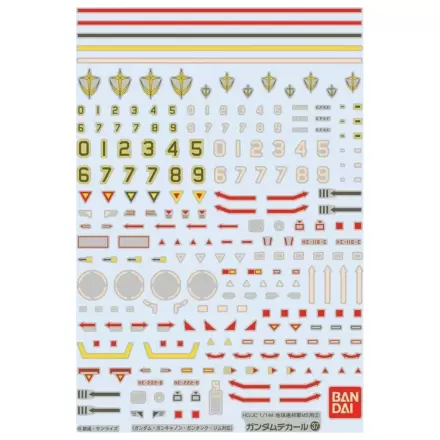 Water-slide Abziehbilder Gundam Decal 37 HGUC Earth Federation MS 2 Modellbausatz Zubehörpackung Produktfoto
