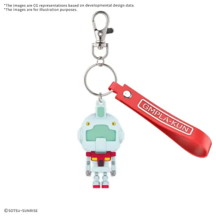 GUNDAM GP01 Gundam GP01 Gunpla-Kun 3D Gummi Maskottchen Schlüsselanhänger Produktfoto