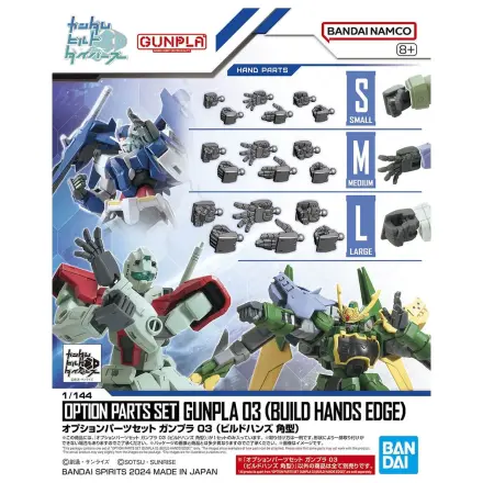 Gundam Optionen Bauteile Set Gunpla 3 (Build Hands Edge) Modellbausatz Produktfoto