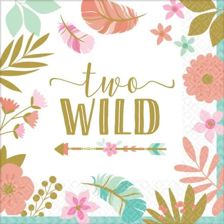 Happy Birthday Girl 2 Servietten, 16 Stück, 33*33 cm Produktfoto