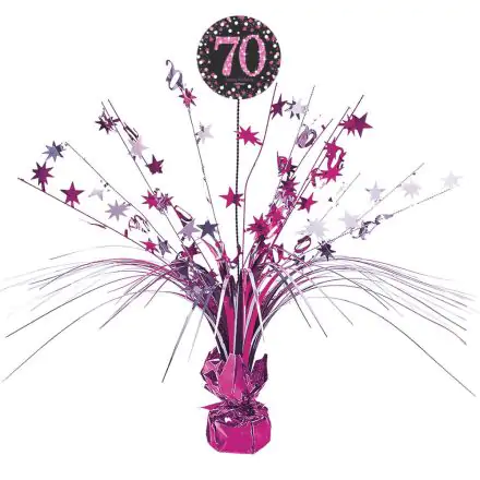 Happy Birthday Pink 70 Herzstück 18 Zoll Produktfoto