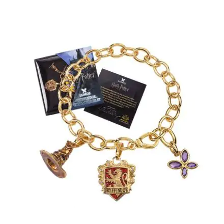 Harry Potter Bettelarmband Lumos Gryffindor (vergoldet) termékfotója