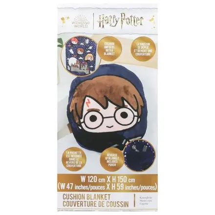Harry Potter Hogwarts 2 in 1 Decke und Kissen Produktfoto