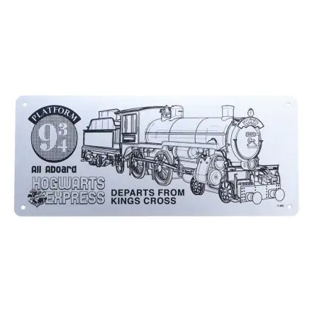 Harry Potter Blechschild Hogwarts Express Schematic Produktfoto