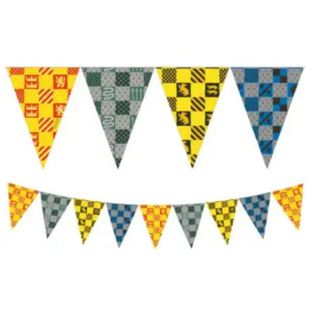 Harry Potter Hogwarts Häuser Wimpelkette FSC 2,3 m Produktfoto