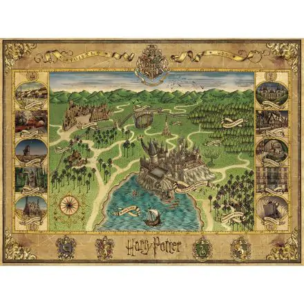 Harry Potter Puzzle Hogwarts Karte (1500 Teile) Produktfoto