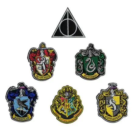 Harry Potter Aufnäher 6er-Pack Hauswappen termékfotója