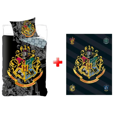 Harry Potter Häuser Bettbezug und Fleecedecken Set Produktfoto