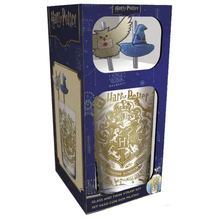 Harry Potter Glas Tumbler mit Strohhalmen Magic & Mayhem 485 ml Produktfoto