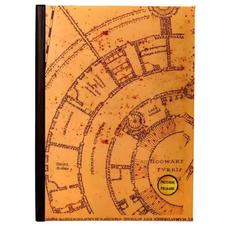 Harry Potter Notizbuch mit Leuchtfunktion Karte des Rumtreibers termékfotója
