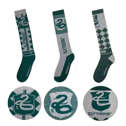 Harry Potter Kniestrümpfe 3er-Pack Slytherin termékfotója