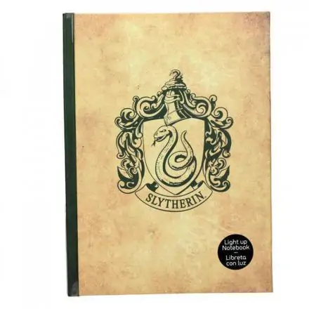 Harry Potter Notizbuch mit Leuchtfunktion Slytherin termékfotója