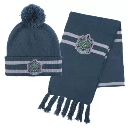 Harry Potter Slytherin Set aus Mütze und Schal Produktfoto