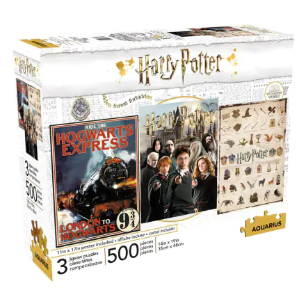 Harry Potter Puzzle Movie Poster 3er-Pack (500 Teile) termékfotója