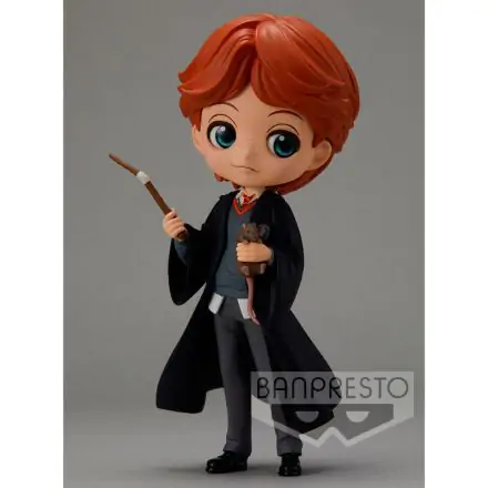 Harry Potter Q Posket Mini Figur Ron Weasley with Scabbers 14 cm Produktfoto