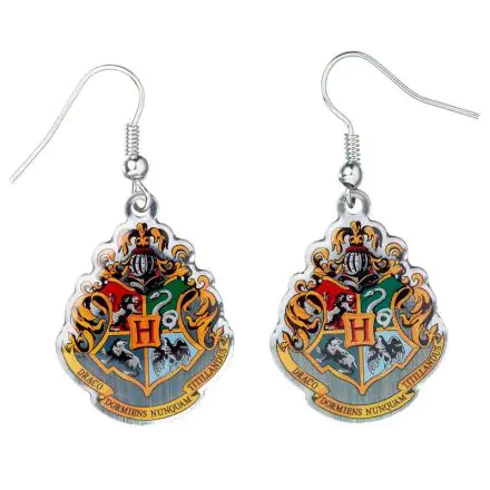 Harry Potter Ohrringe Hogwarts Crest (versilbert) Produktfoto