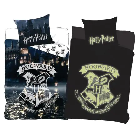 Harry Potter Glow in the Dark Bettbezug 140x200cm, Kissenbezug 70x90cm Produktfoto