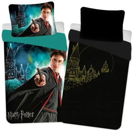 Harry Potter Glow in the Dark Bettbezug Schloss 140×200 cm, 70×90 cm Produktfoto