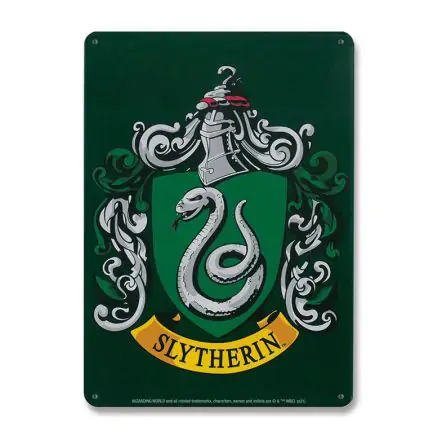 Harry Potter Blechschild Slytherin 15 x 21 cm termékfotója