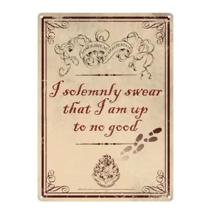 Harry Potter Blechschild Up To No Good 21 x 15 cm Produktfoto