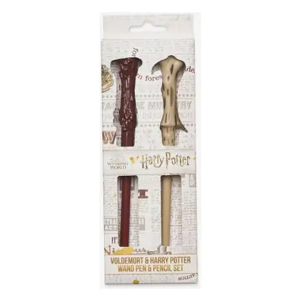 Harry Potter Kugelschreiber & Bleistift Voldemort & Harry Potter Zauberstab Produktfoto
