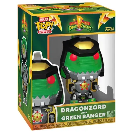 Funko Bitty POP! Bots Figur Power Rangers DragonZord mit Green Ranger Produktfoto