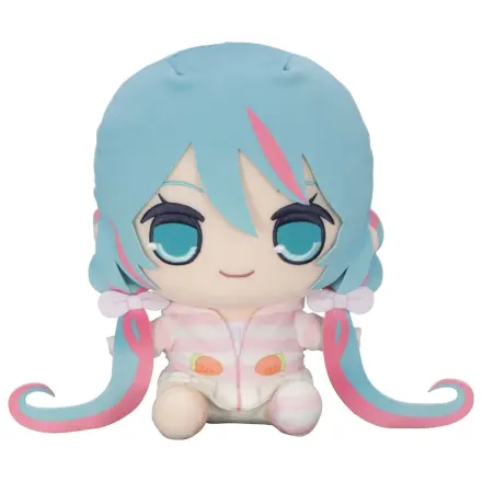 Hatsune Miku Kyurumaru große Plüschfigur im Hasenohr-Kapuzen-Schlafanzug 28 cm Produktfoto