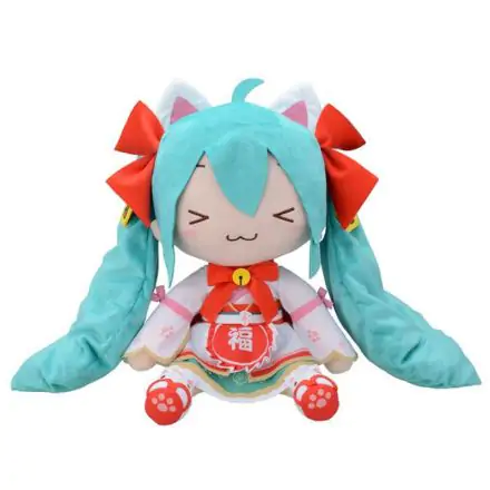 Hatsune Miku Maneki Hatsune Miku Fluffy Plüschfigur 40cm Produktfoto