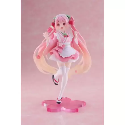 Hatsune Miku PVC Statue Newley Written Sakura Miku Japanese Cafe Ver. 18 cm termékfotója